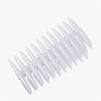 The Studio Tip Color Swatch - 24 Nail Sheet - Stiletto Clear - 10 Count