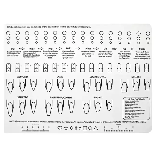 The Studio - Silicone Nail Training Mat