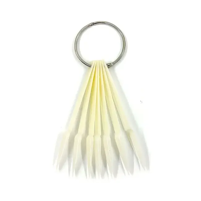Tip Color Swatch - Individuals - Stiletto Natural - 50 count