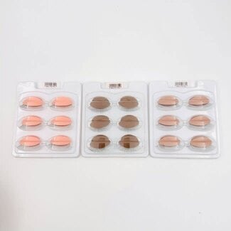 The Studio Practice Silicon Eyes - Nude - 3 pairs
