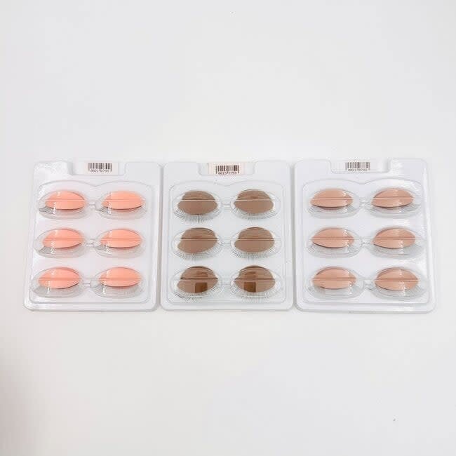 Practice Silicon Eyes - Nude - 3 pairs