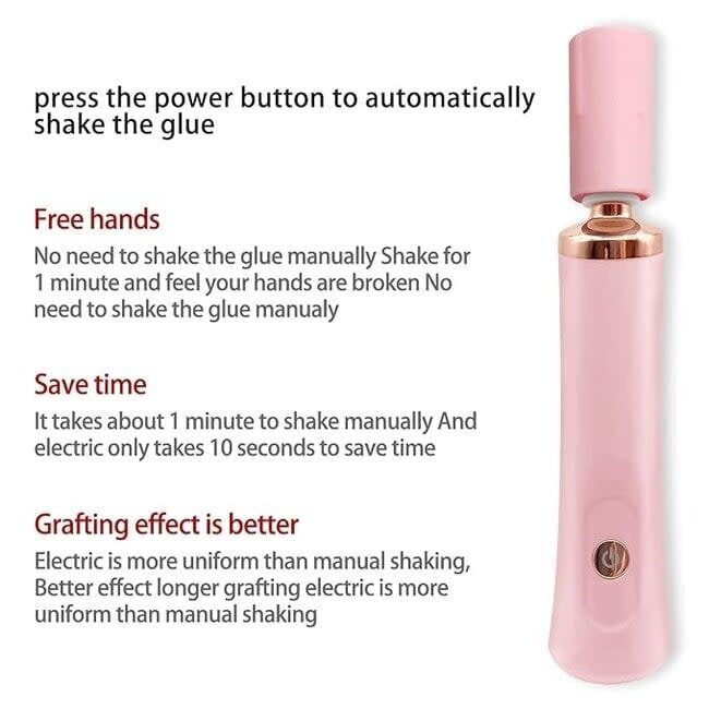 Lash Glue Shaker w/ Stand - Pink