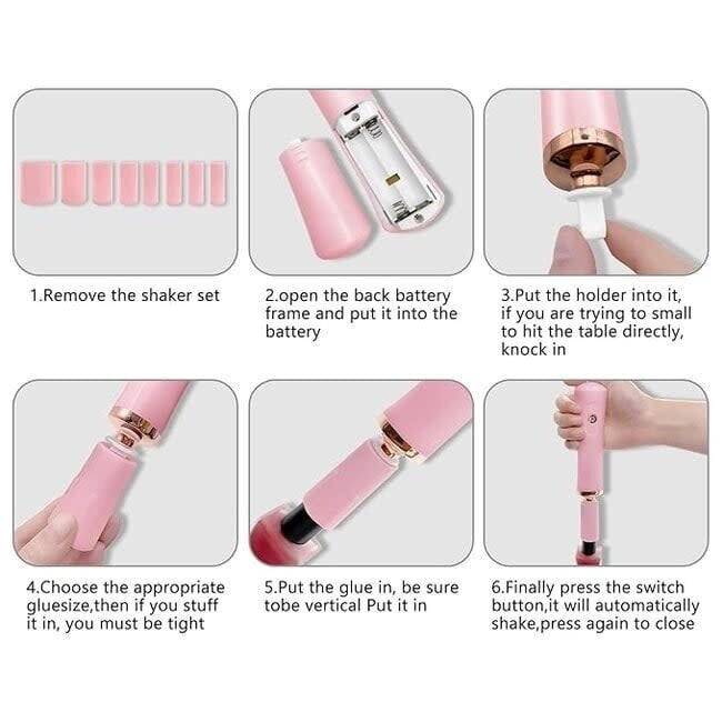 Lash Glue Shaker w/ Stand - Pink