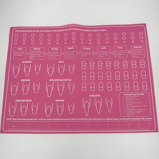 The Studio The Studio - Silicone Nail Training Mat - Pink