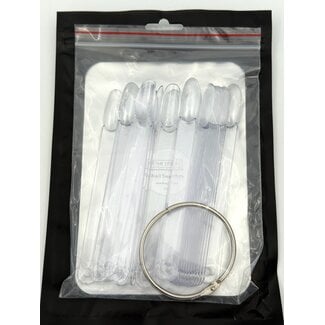 The Studio Tip Color Swatch - Individuals - Round Clear - 50 count