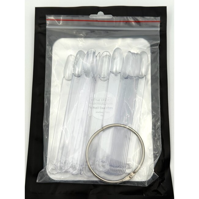 Tip Color Swatch - Individuals - Round Clear - 50 count