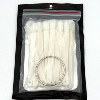 The Studio Tip Color Swatch - Individuals - Square Natural - 50 count