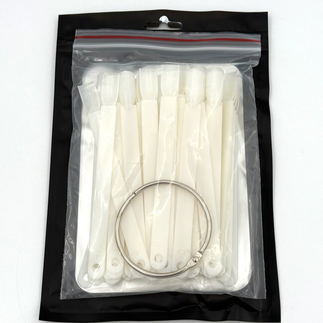 Tip Color Swatch - Individuals - Square Natural - 50 count