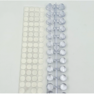 The Studio Tip Color Swatch - 24 Round Nail Sheet - Clear - 5 Ct