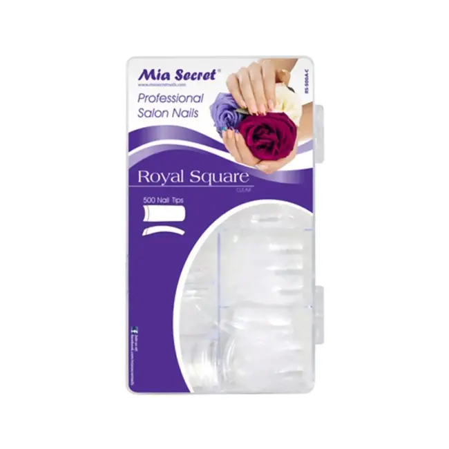 Mia Secret - Tip Box - Royal Square - Clear - 500 pcs