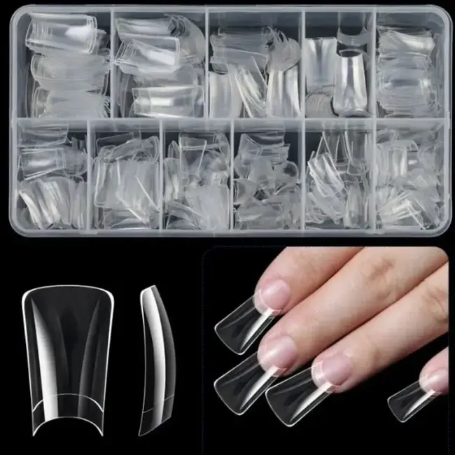 The Studio - Nail Tip Box - Duck - Clear - Short