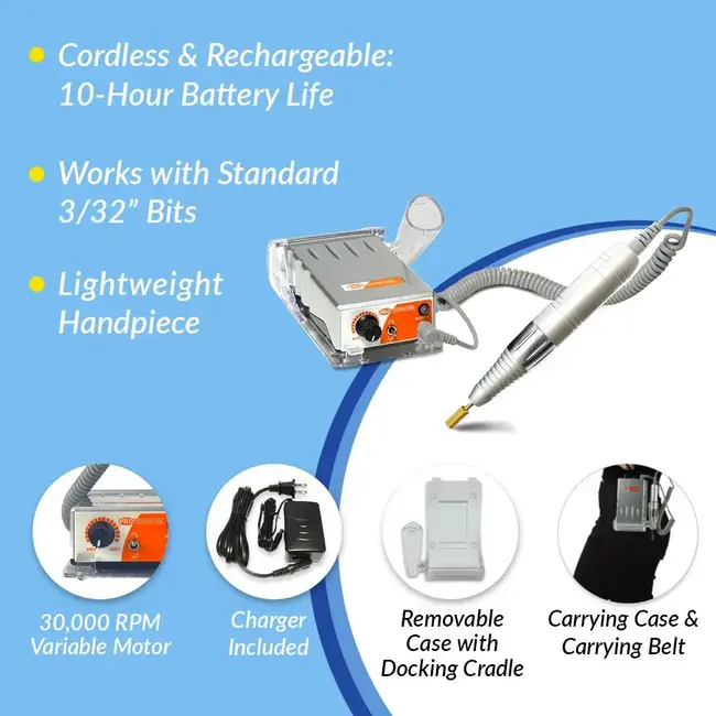 Medicool - Pro Power 20K (30k) E-File Drill - Silver