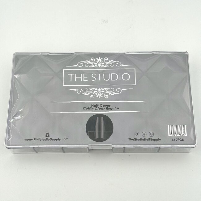 The Studio - Tip Box - Half Cover - Coffin Clear - Regular