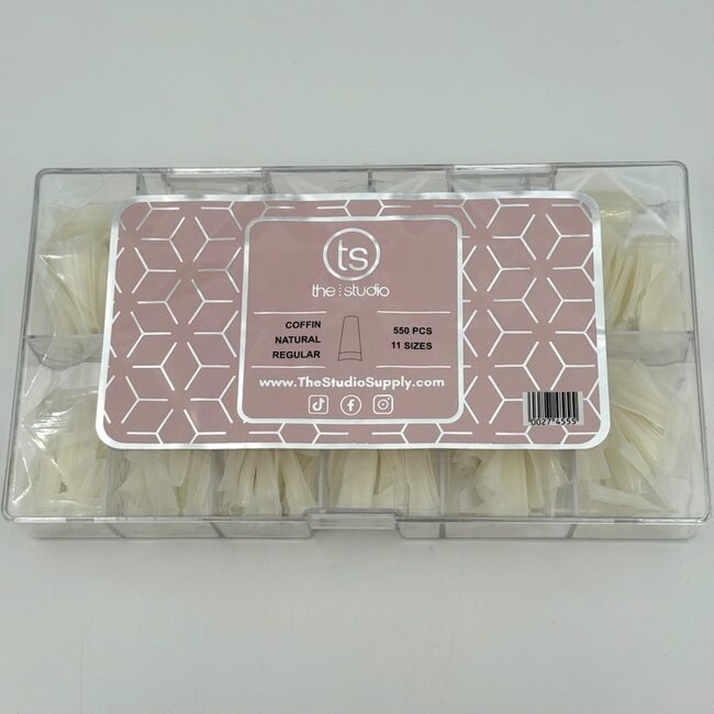 The Studio - Nail Tip Box - Coffin Natural - Regular