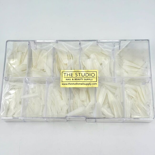 The Studio - Nail Tip Box - Coffin Natural - Long