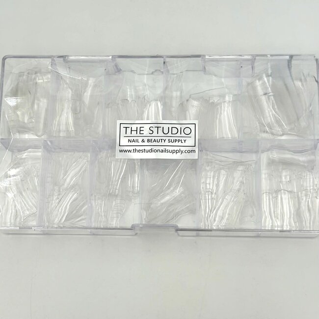 The Studio - Nail Tip Box - Coffin Clear - Long