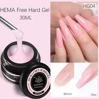 Born Pretty Born Pretty - Hema Free Hard Gel - HG04 - Soft Pink - 1 oz