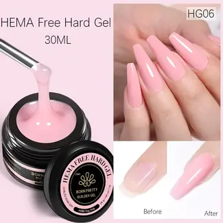 Born Pretty Born Pretty - Hema Free Hard Gel - HG06 - Fog Pink - 1 oz