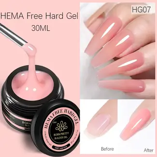 Born Pretty Born Pretty - Hema Free Hard Gel - HG07 - Jade Pink - 1 oz