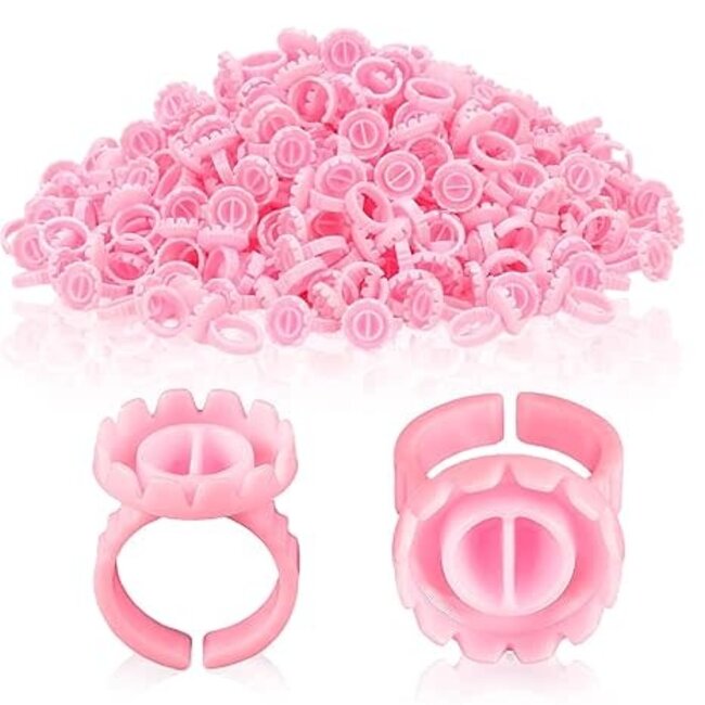 The Studio - Lash Glue Rings - Pink - 50 ct
