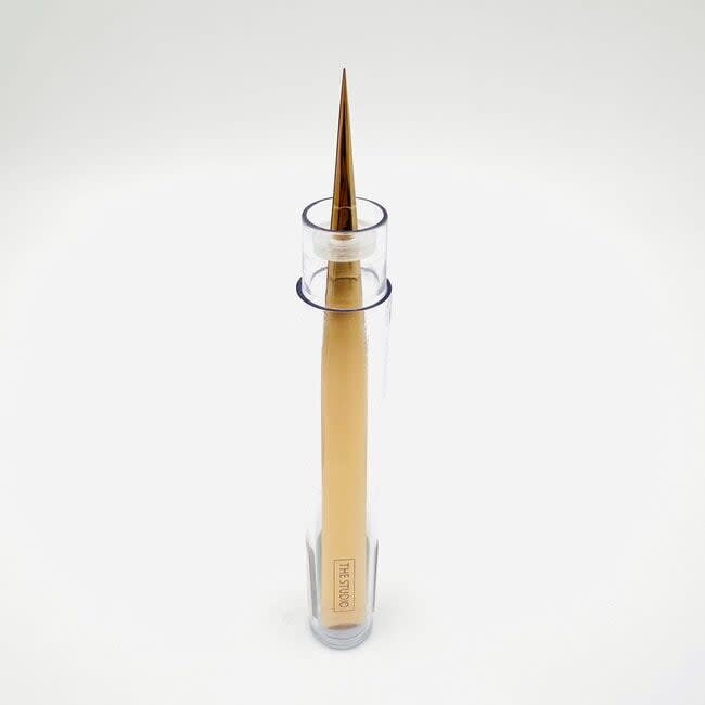 The Studio - Tweezers - Isolation All Types - Straight - Gold - 12