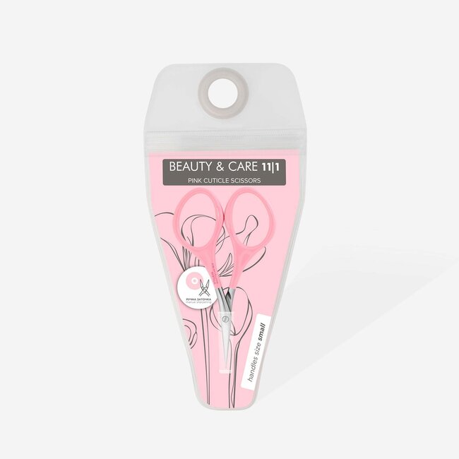 Staleks - Pink Cuticle Scissors - Beauty and Care 11 - Type 1- SBC-11-1
