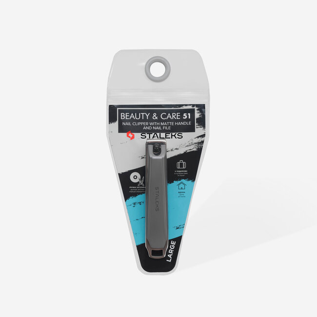Staleks - Nail Clipper Large - Matte Handle - Beauty and Care 51 - KBC-51