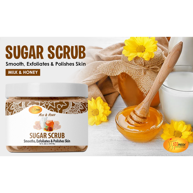 Spa Redi - Scrub Gel - 16 oz - Milk Honey