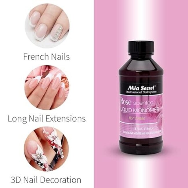 Mia Secret - Liquid Monomer - Rose - 4 oz
