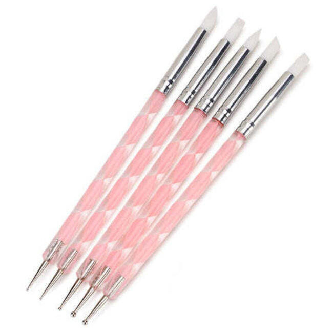 The Studio - Dual End Dotting and Silicone Tool - 5 pc