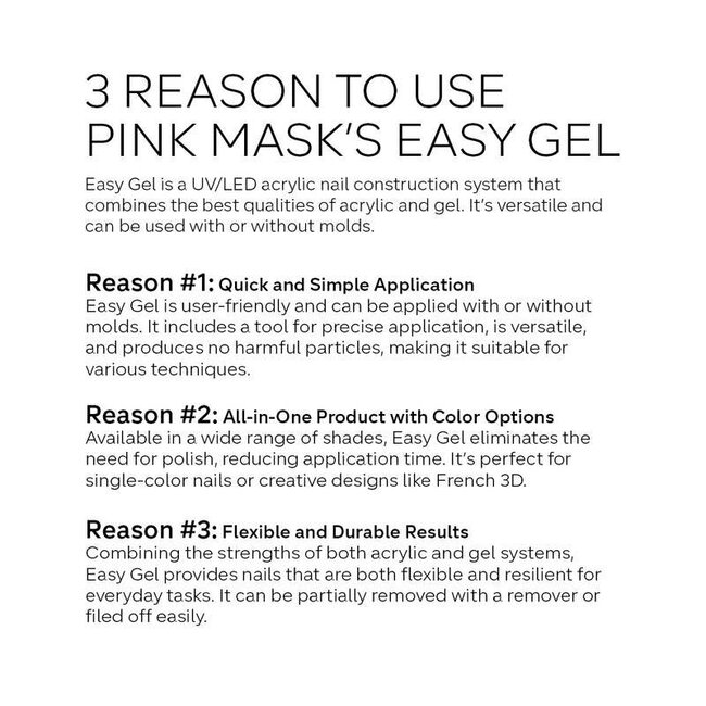 Pink Mask - Easy Gel - Almond Petal - 2.1 oz