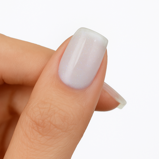 Pink Mask - Builder Gel in a Pot - Shimmer White