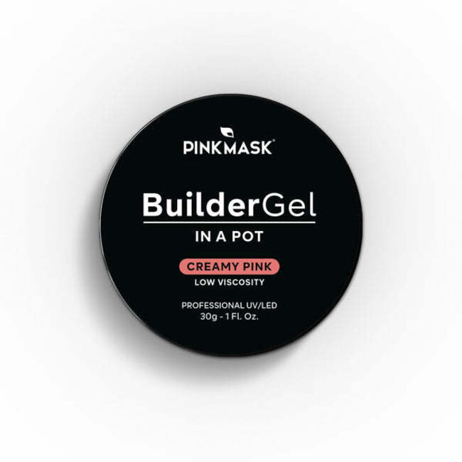 Pink Mask - Builder Gel in a Pot - Creamy Pink