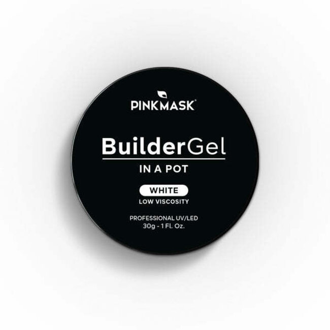 Pink Mask - Builder Gel in a Pot - White