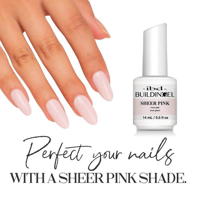 ibd - Building Gel Bottle - Sheer Pink - .5 oz