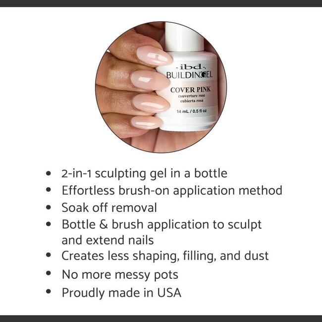 ibd - Building Gel Bottle - Cover Pink - .5 oz