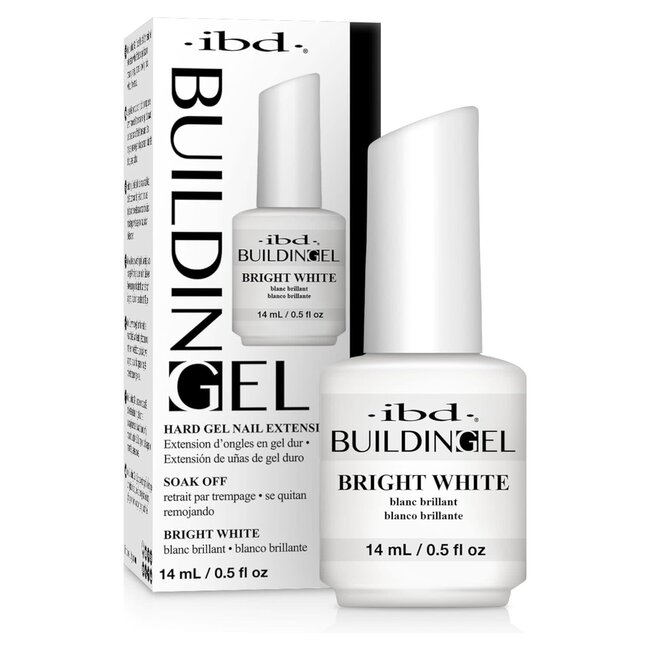 ibd - Building Gel Bottle  - Bright White - .5 oz