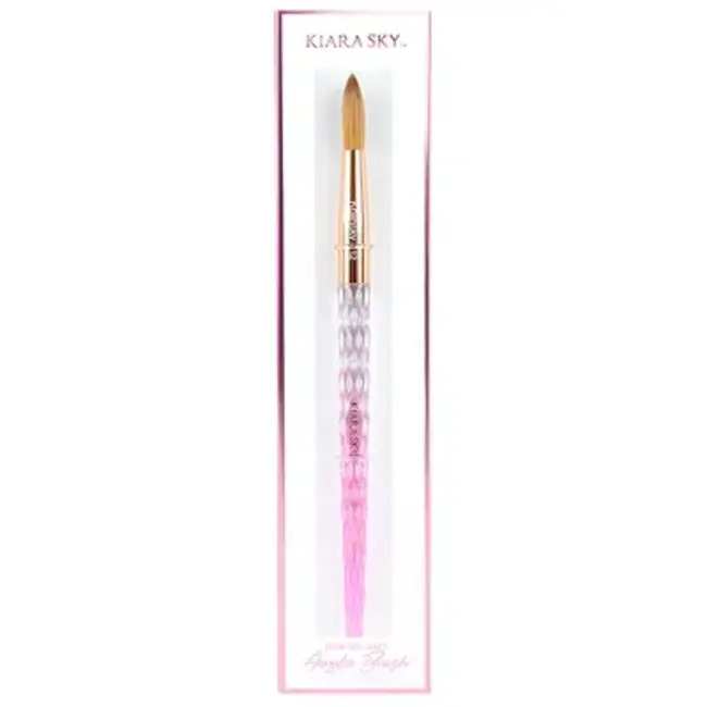 Kiara Sky - Acrylic Kolinsky Brush - Pink - Size 14