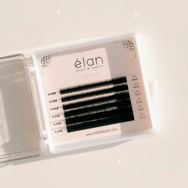 Elan - Lash - Bottom Lashes Mini Tray - 0.05 - B Curl -  Mix 6-10mm
