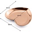 The Studio - Heavy Heart Tray - Rose Gold