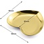 The Studio - Heavy Heart Tray - Gold
