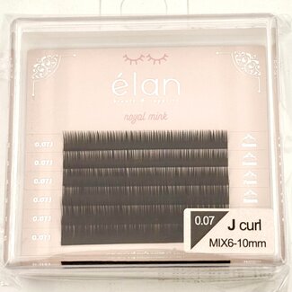 Elan Elan - Lash - Bottom Lashes Mini Tray - 0.07 - J Curl -  Mix 6-10mm