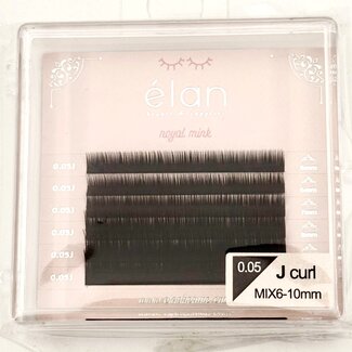 Elan Elan - Lash - Bottom Lashes Mini Tray - 0.05 - J Curl -  Mix 6-10mm