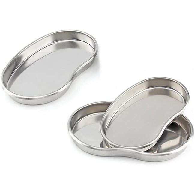 The Studio - Bean Shape Tray - Silver