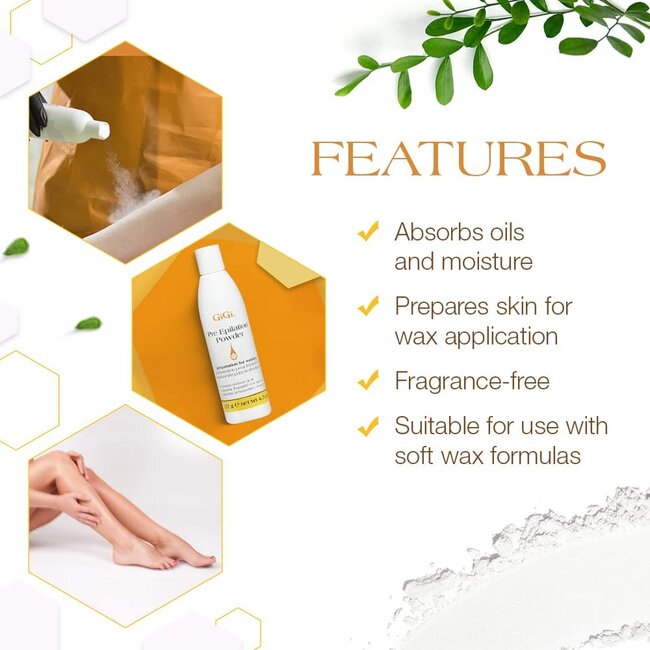 Gigi - Pre - Epilation Dusting Powder - 4.5 oz