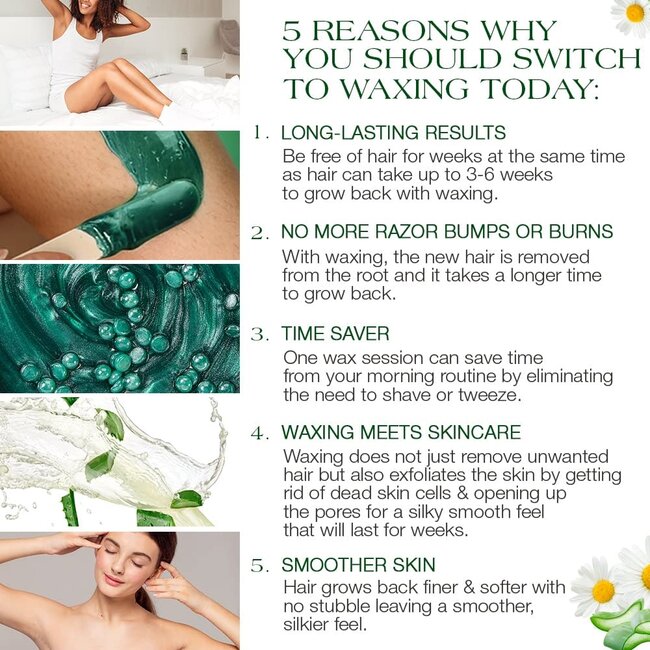 GiGi - Hard Wax Beads -  Nourishing Aloe - 14 oz