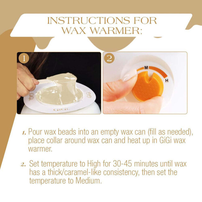 GiGi - Hard Wax Beads - Vanilla - 10 oz