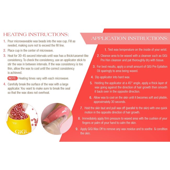 GiGi - Microwave Hard Wax Kit - Strawberry