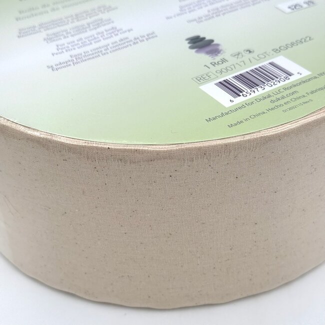 Dukal Spa - Natural Muslin Wax Roll - 3.5"x 100 yds - 900717