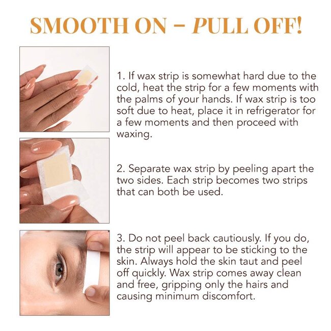 GiGi - Hair Removal Strips For Face - 12 strips